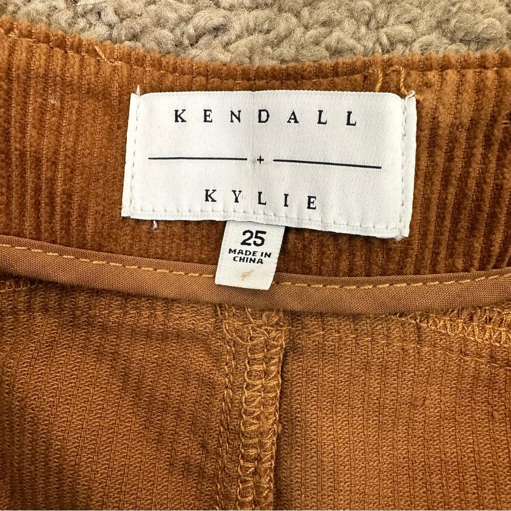 NWT Kendall & Kylie Brown Corduroy Mini Skirt - Picture 4 of 7